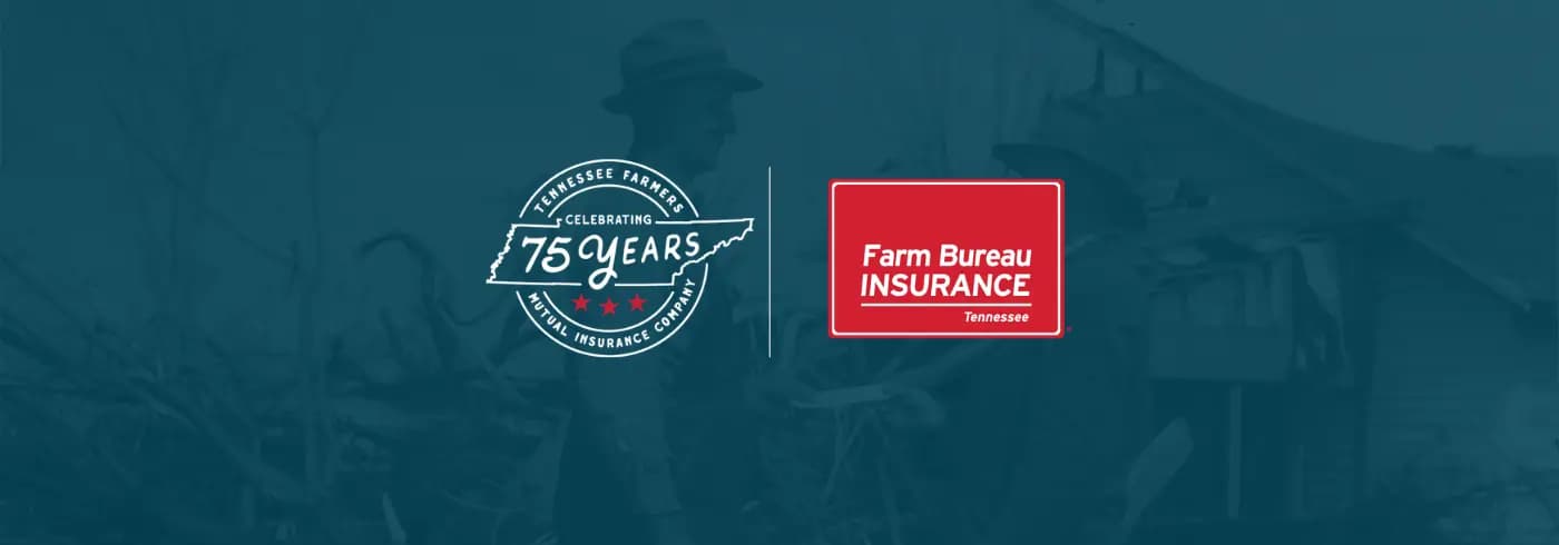 Farm Bureau Insurance of Tennessee 75 year anniversary graphic